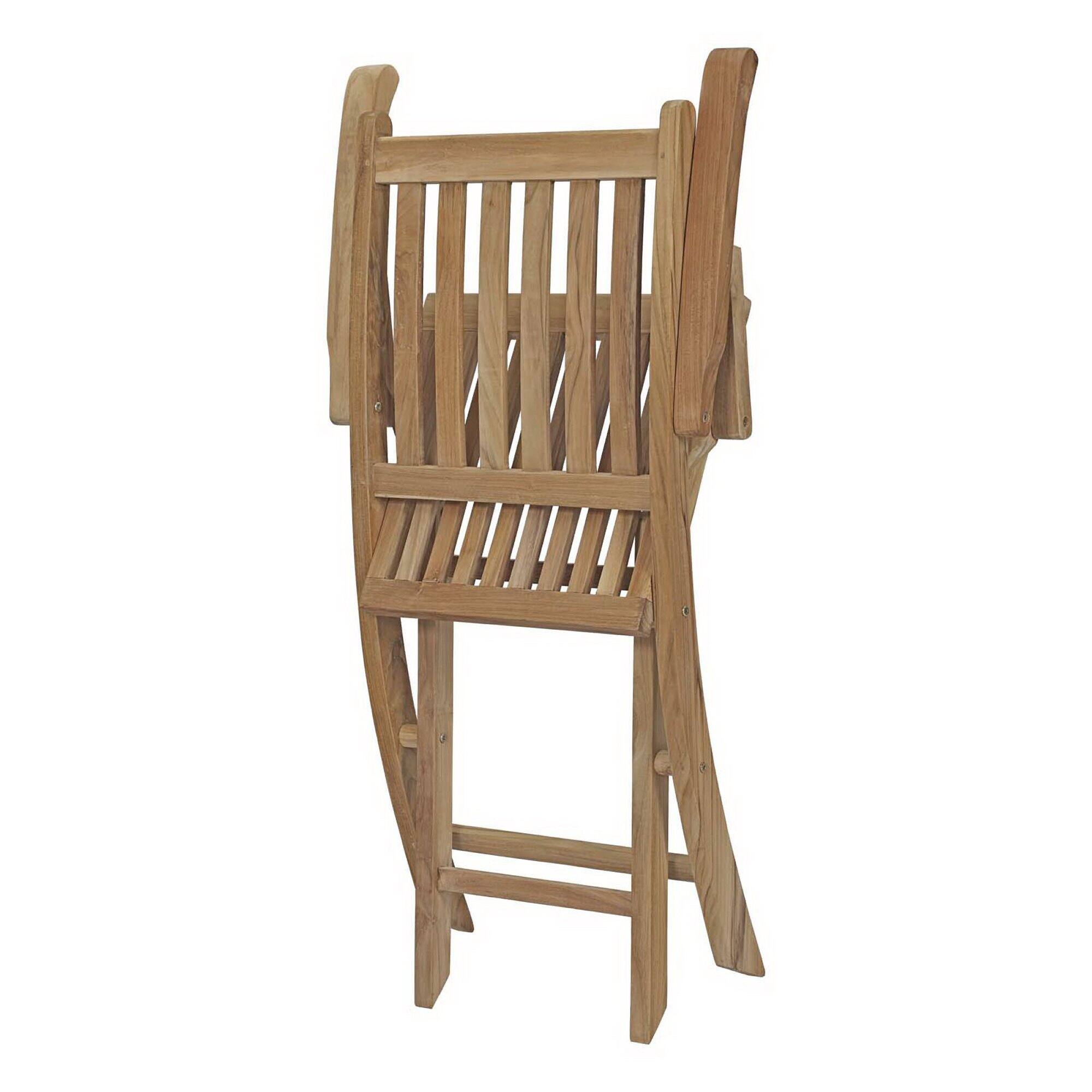 Alt View 2. Modway - Marina Outdoor Patio Teak Folding Chair by Modway - Natural.