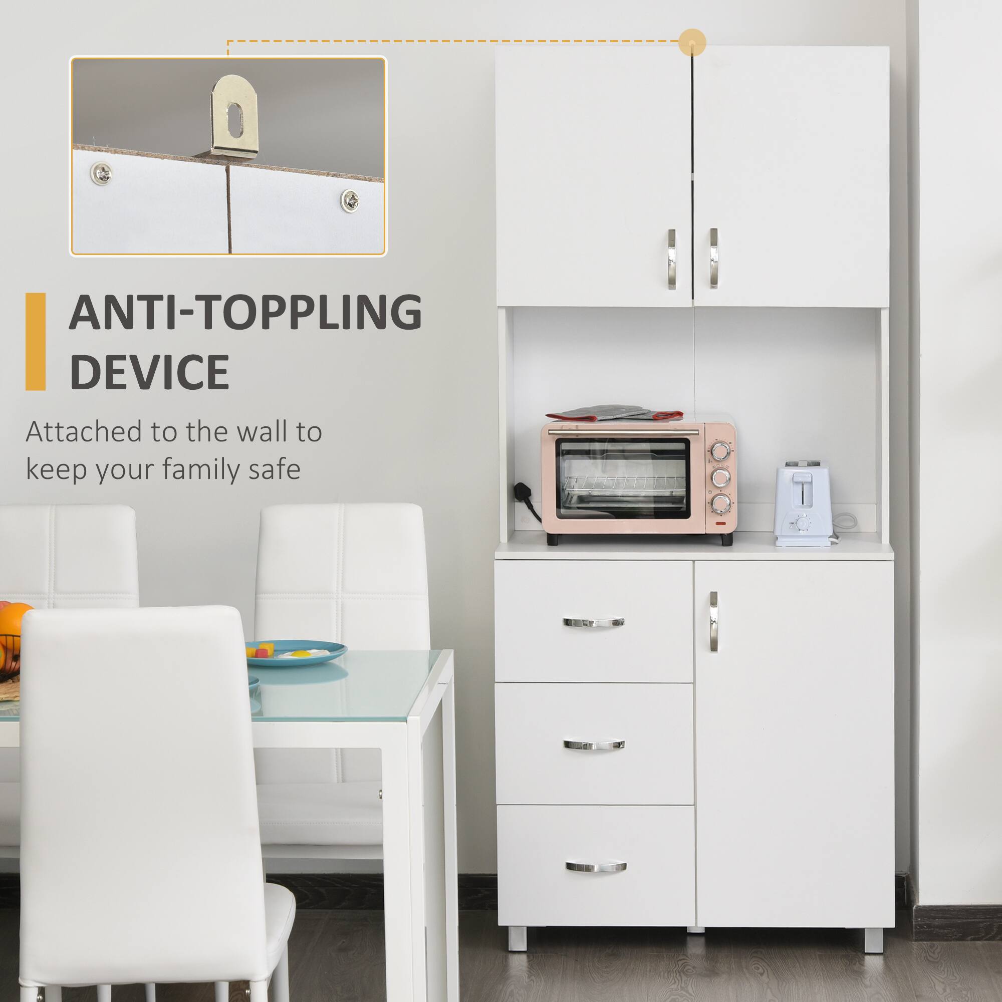 ANTI-TOPPLING DEVICE
Attached to the wall to keep your family safe