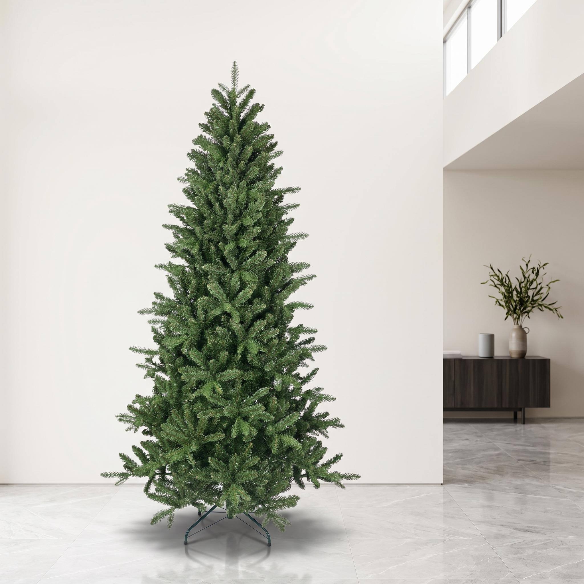 Alt View 6. Forest'nSky - 6 ft. Artificial Christmas Tree with 1168 Branch Tips, PE+PVC Mixed Needles, Hinged Design, and Metal Stand - Green.