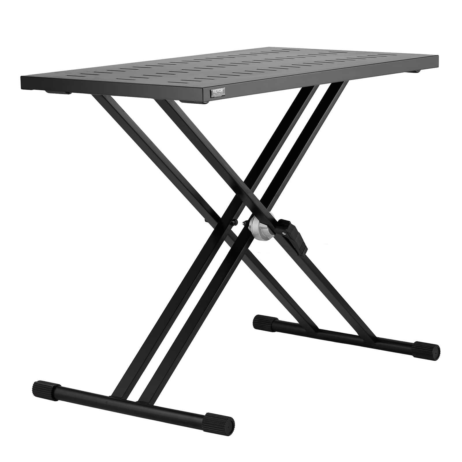 VEVOR - DJ Table Stand,32" x 20" Portable DJ Laptop and Controller Stand,Lightweight DJ Desk DJ Booth Adjustable Height DJ Stand - Black