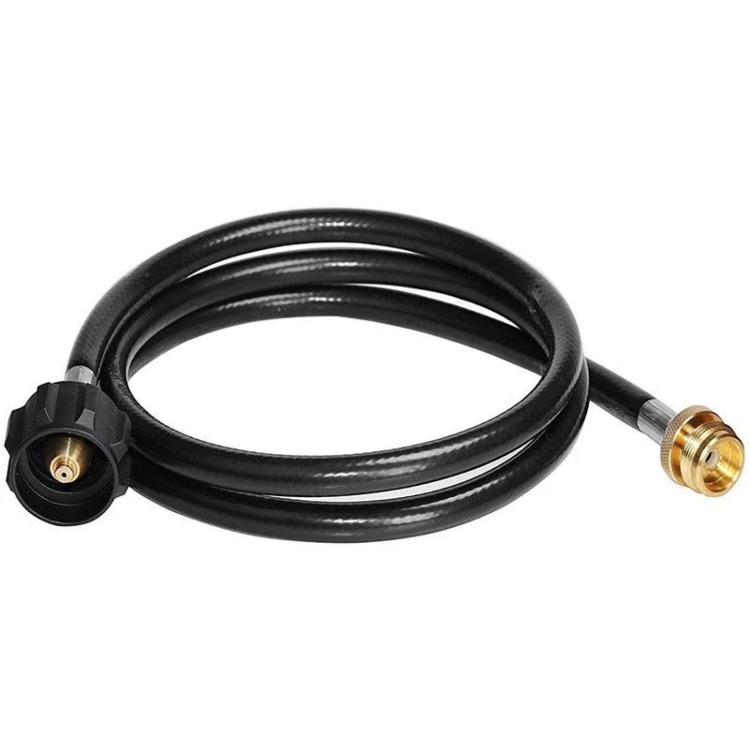Angle. Home Collection - 6 Ft Propane Adapter Hose – 1lb to 20lb Converter Replacement Hose for Propane Tank Connection (Grill, Heater, or Stove.