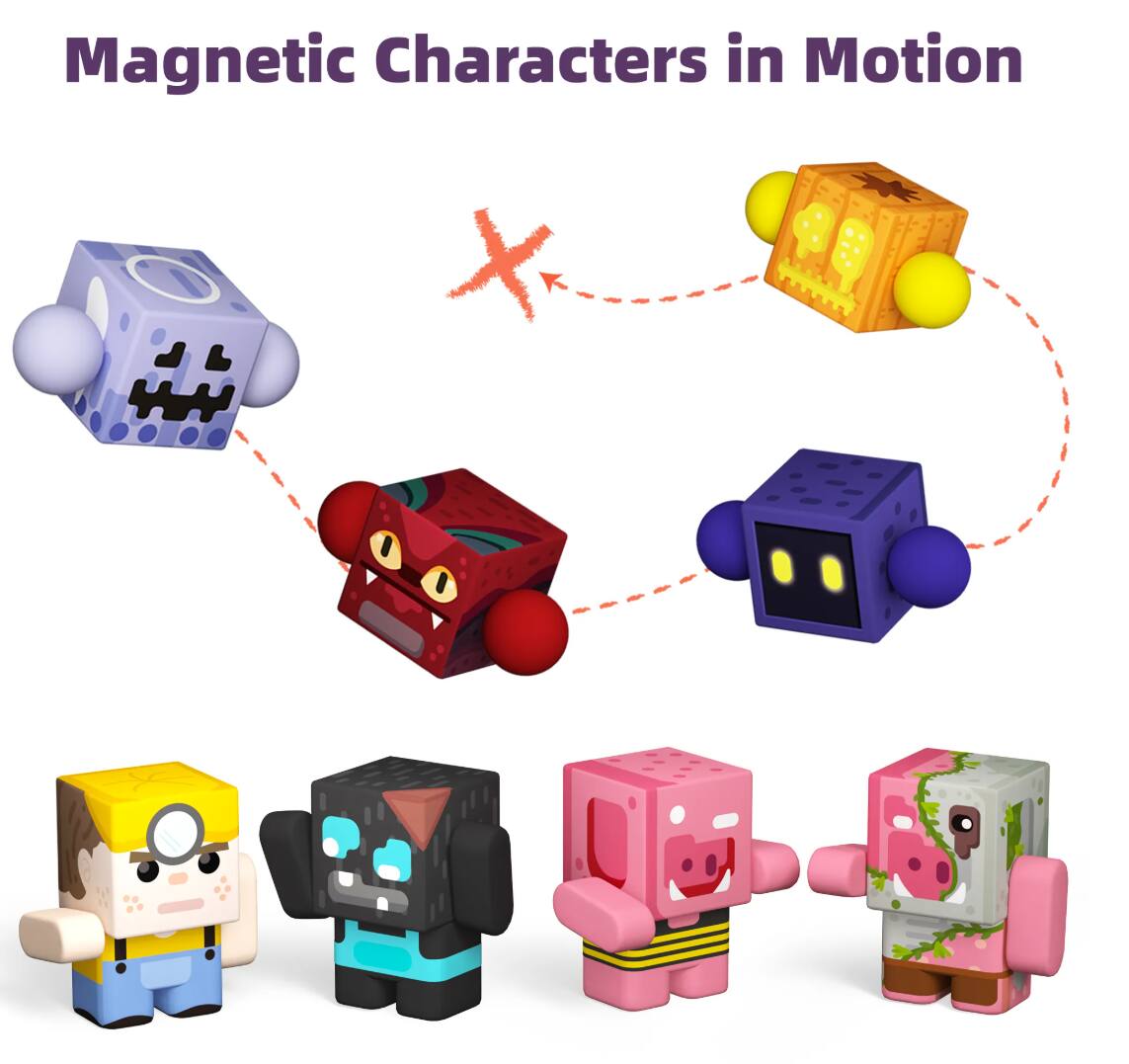 Magnetic Characters in Motion