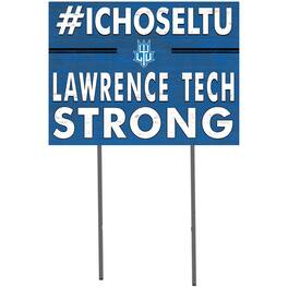Jardine - Lawrence Technological University Devils 18" x 24" Yard Sign - Blue