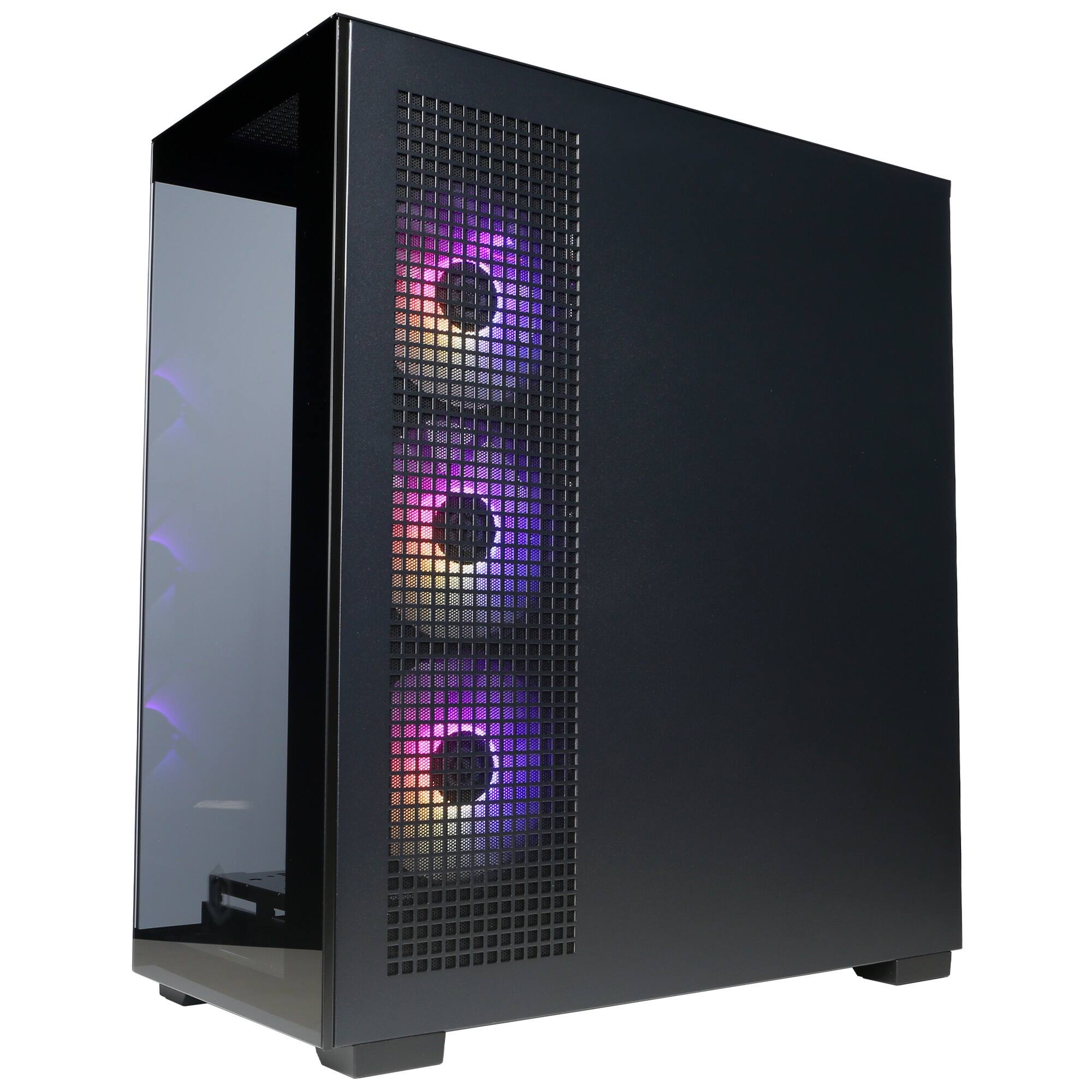 Alt View 4. CyberPowerPC - Gaming Desktop - Intel Core Ultra 7 265KF 2024 - NVIDIA GeForce RTX 5080 16GB - 32GB DDR5 Memory - 2TB SSD Storage - Black.