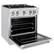 Left. ZLINE - ZLINE 30 in. Classic Gas Range with 4 Burners and Convection Oven (CGRS-30) - Stainless Steel.