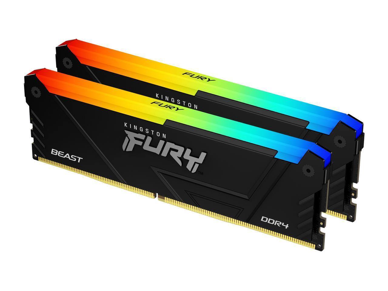 KingstonFURY 32G 16GB×2 16Gbi 3200MHz Kingston FURY Beast 32GB (2 x 16GB) PC4-25600 (DDR4-3200) 16GBit