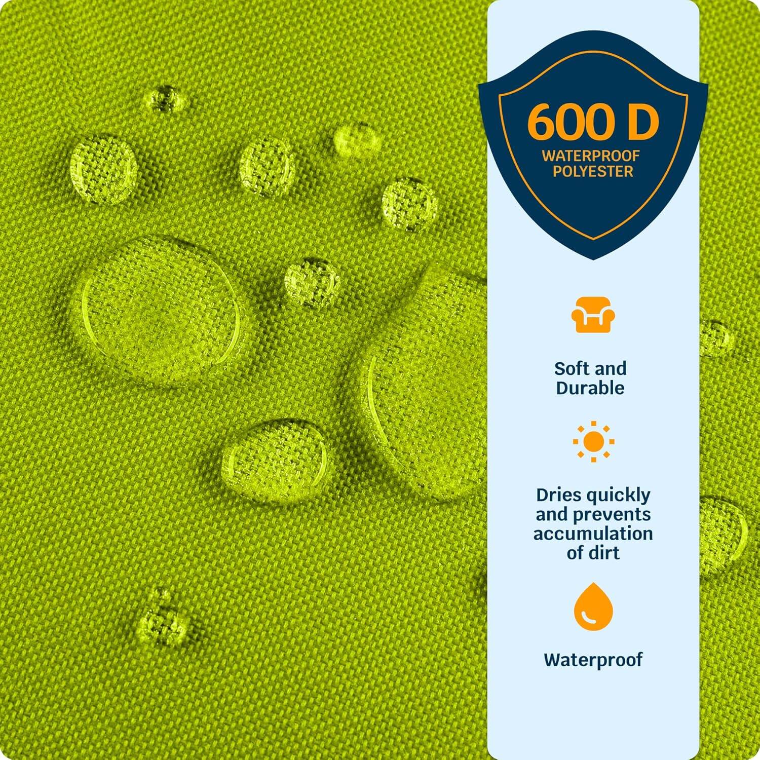 600 D WATERPROOF POLYESTER

- Soft and Durable
- Dries quickly and prevents accumulation of dirt
- Waterproof