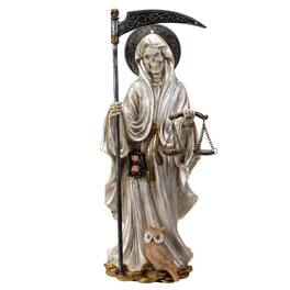 Pacific Trading - Santa Muerte in White Gown with Scale Figurine Death 10 Inch