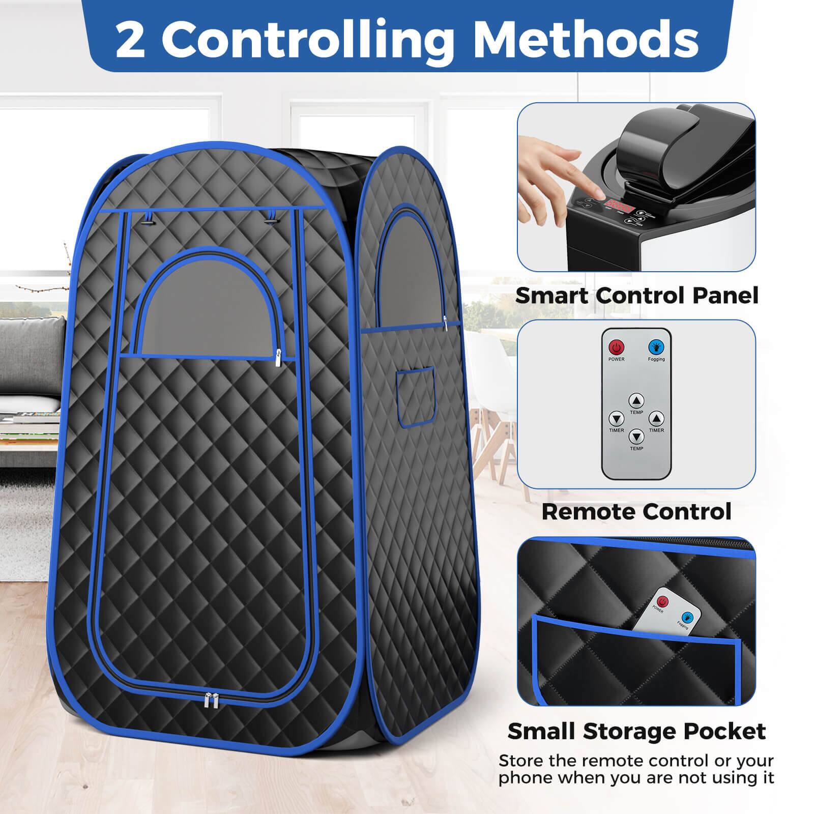 2 Controlling Methods: Smart Control Panel and Remote Control. Small Storage Pocket: Store the remote control or your phone when you are not using it.