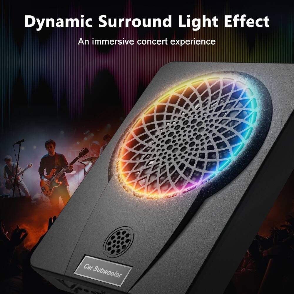Dynamic Surround Light Effect  
An immersive concert experience  

Car Subwoofer