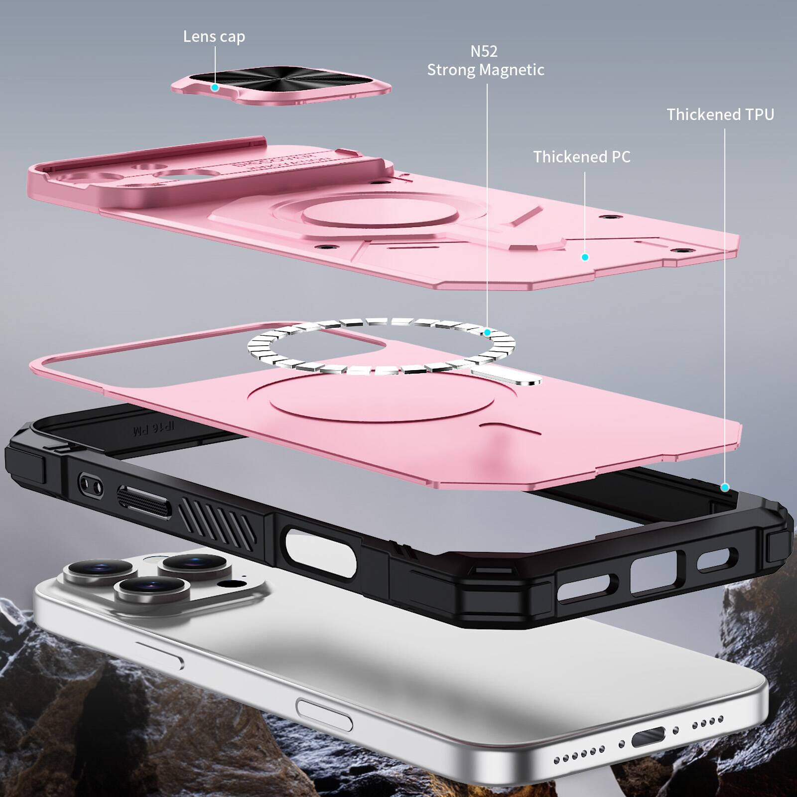 Lens cap N52 Strong Magnetic Thickened TPU Thickened PC