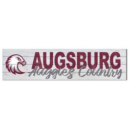 Jardine - Augsburg Auggies 10" x 40" Logo Sign - White