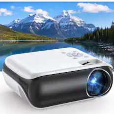 Front. Groview - Mini Home Theater Projector Native 1080P 350 ANSI WiFi Bluetooth Electric Focus Auto Keystone.