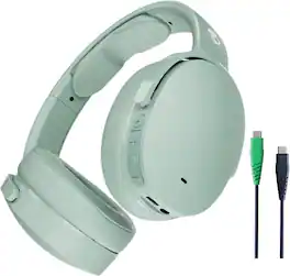 Skullcandy - Hesh ANC Wireless Over the ear Bluetooth Headphones, Active Noise Cancelling, Up to 22 Hrs Battery, Lightweight Design - Preppy Sage