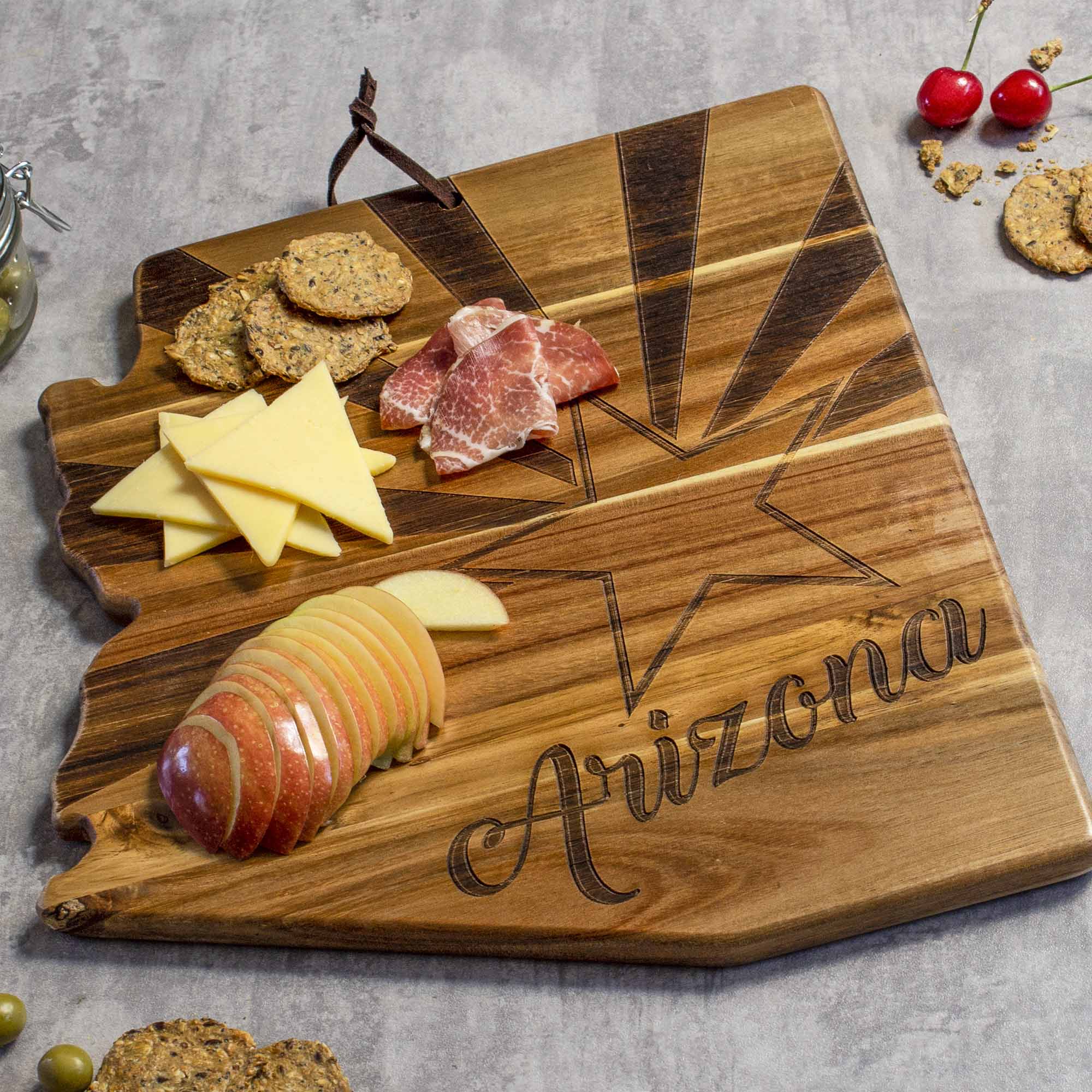 Alt View 2. Rock & Branch - Origins Series Arizona Cutting Board.