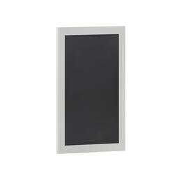 Emma + Oliver - Burke Framed Decorative Wall Hanging Chalkboard with Magnetic Surface and Eraser for Weddings, Parties, Showers and More - Solid White