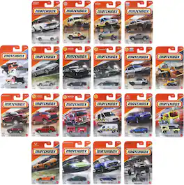 Mattel - Matchbox 1:64 Basic Car Collection 24-Piece F Assortment - COLLECTIBLES - Multicolor