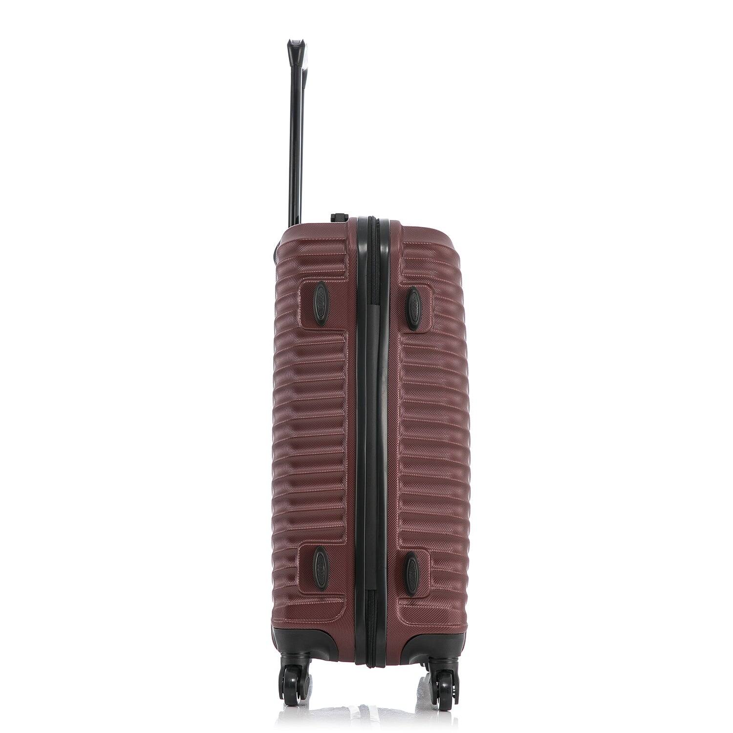 Alt View 3. DUKAP - Adly Lightweight Hardside Spinner Luggage 24" - WINE.