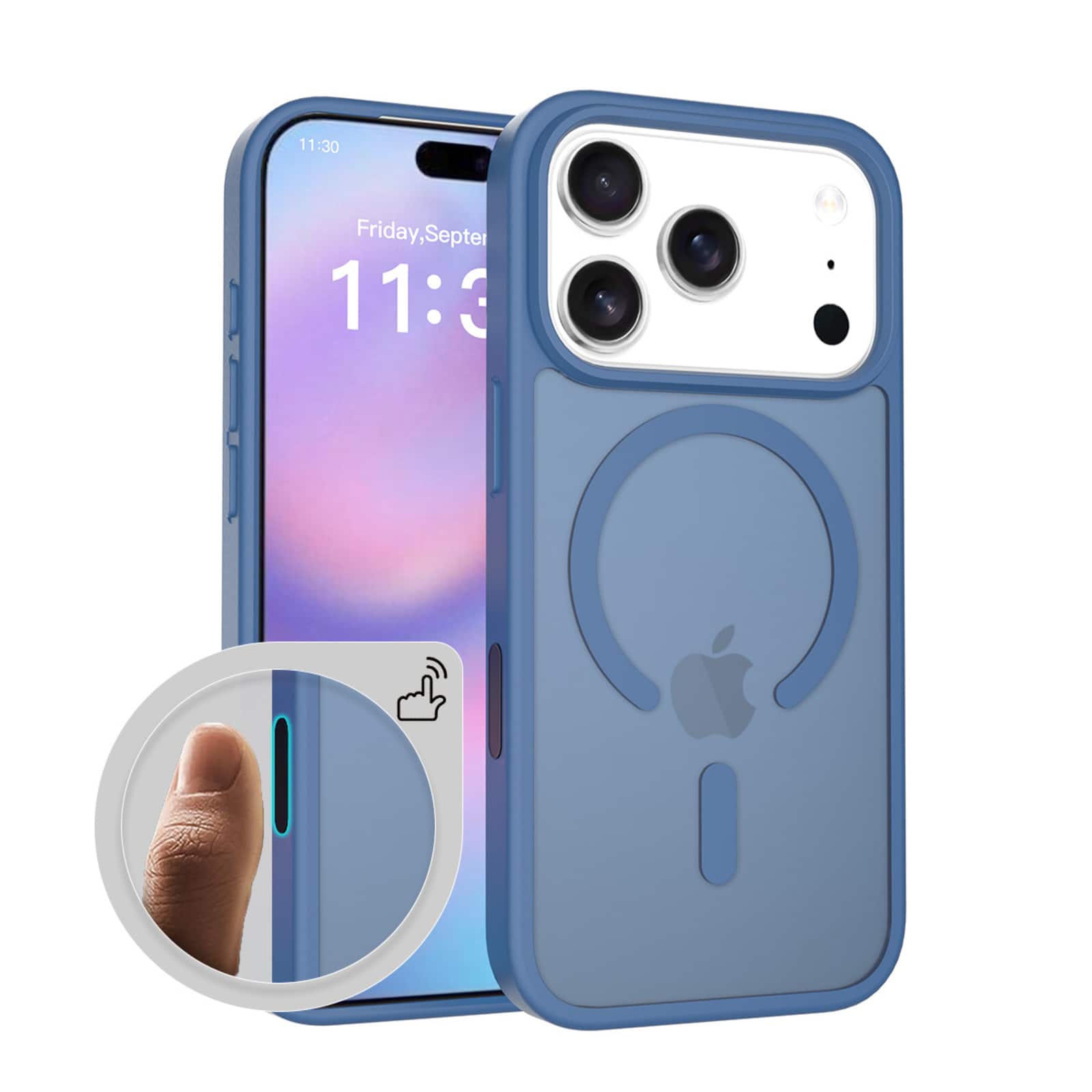 UUCOVER - Magnetic Case for Apple iPhone 17 Pro Max with Camera Button, MagSafe Compatible Translucent Matte Shockproof Slim Cover - Darkblue price history on PriceWatchPro