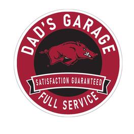 Fan Creations - Arkansas Razorbacks 16" Dad's Garage Wood Sign - Multicolor