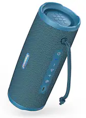 Front. Tronsmart - Mirtune C3 Plus Portable Bluetooth Speaker-50W Balanced Sound for Outdoor-IPX7 Waterproof-12H Playtime-Dual Connection - Blue.