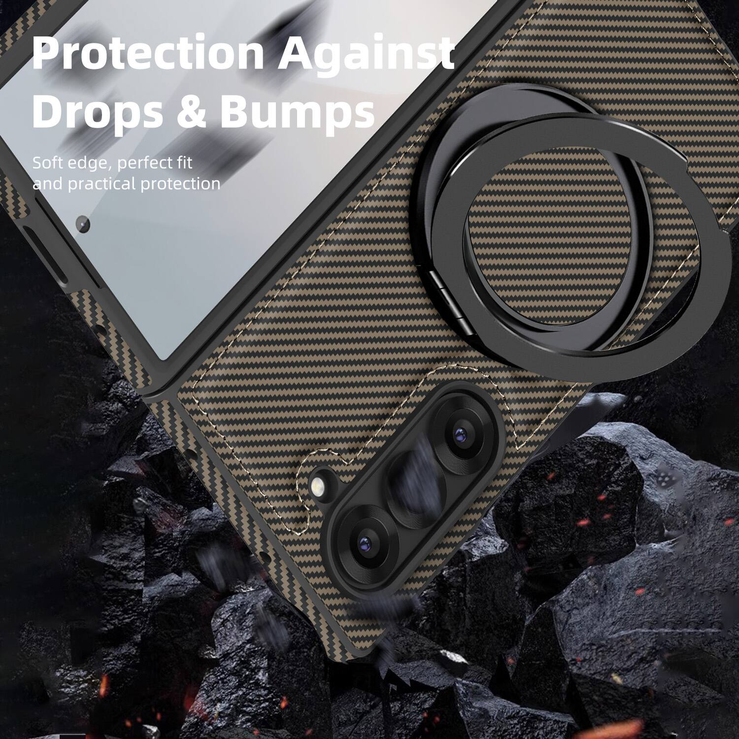 Protection Against Drops & Bumps  
Soft edge, perfect fit and practical protection