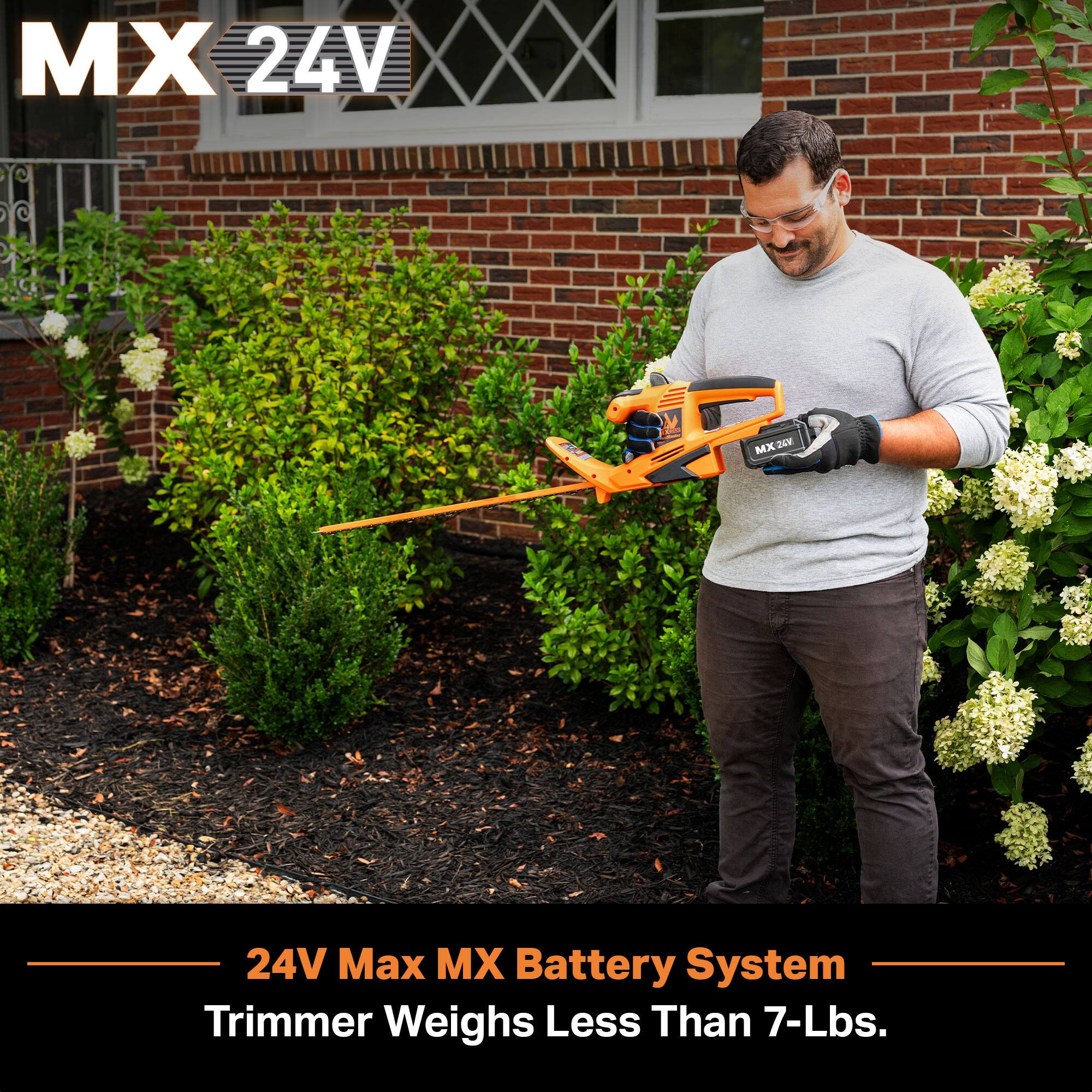 MX 24V

24V Max MX Battery System Trimmer Weighs Less Than 7-Lbs.
