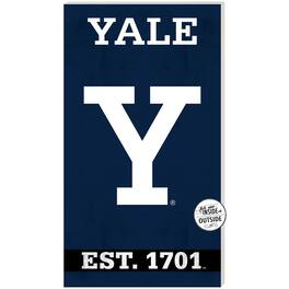Jardine - Yale Bulldogs 11" x 20" Indoor/Outdoor Home Of The Sign - Navy