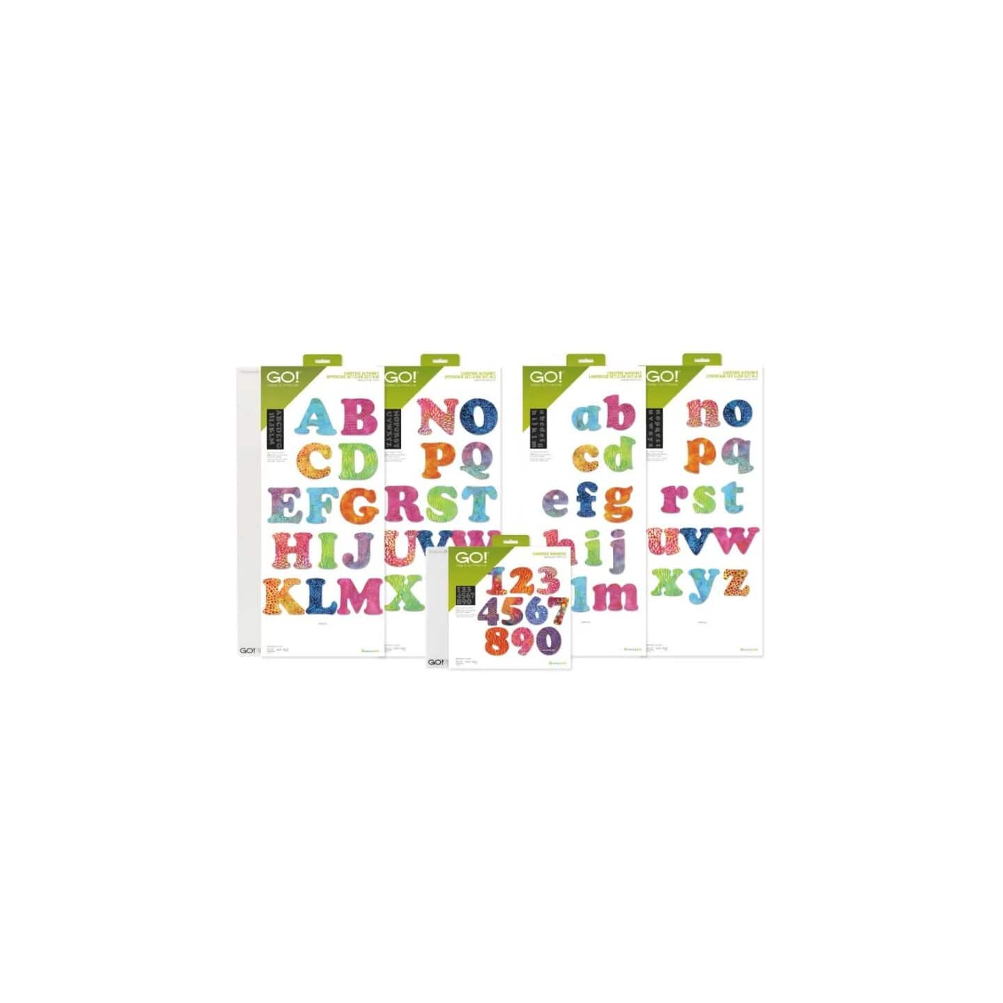 AccuQuilt - Carefree Alphabet & Numbers Die Bundle - Multicolor