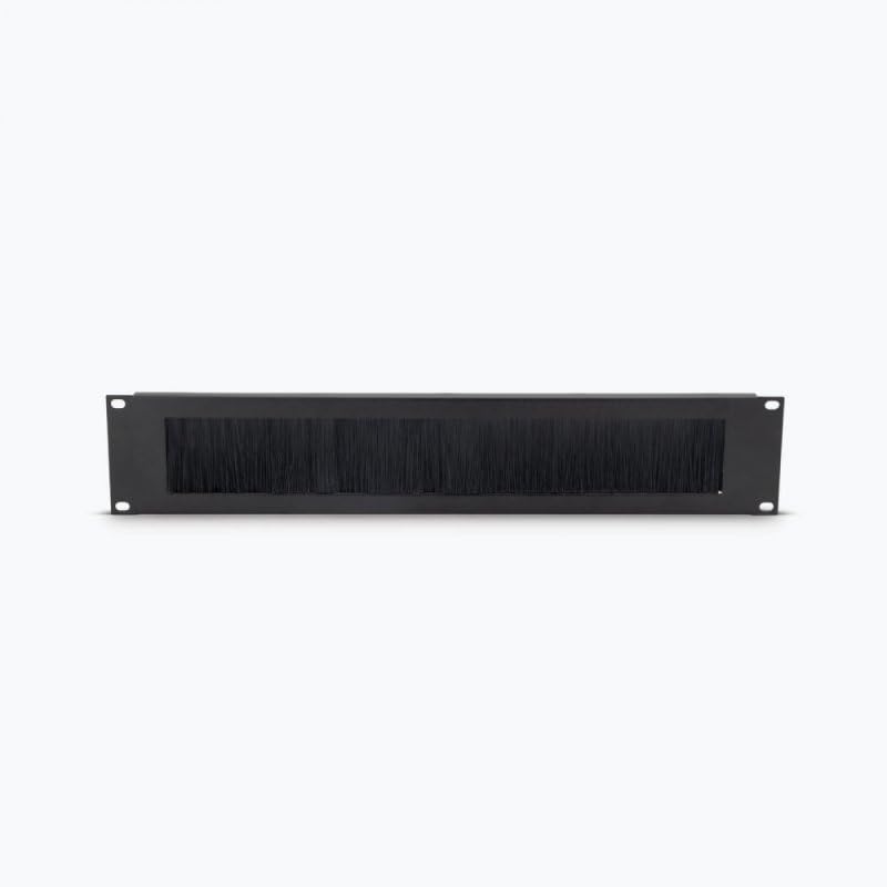 Alt View 6. On Stage Stands - On-Stage RPBR2000 2U Brush Rack Panel - Black.