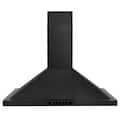 ZLINE - 30 inches - Externally Vented - Wall Range Hood - Black Stainless Steel