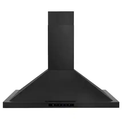 Front. ZLINE - 30 in. Convertible Vent Wall Mount Range Hood in Black Stainless Steel (BSKBN-30) - Black stainless steel.
