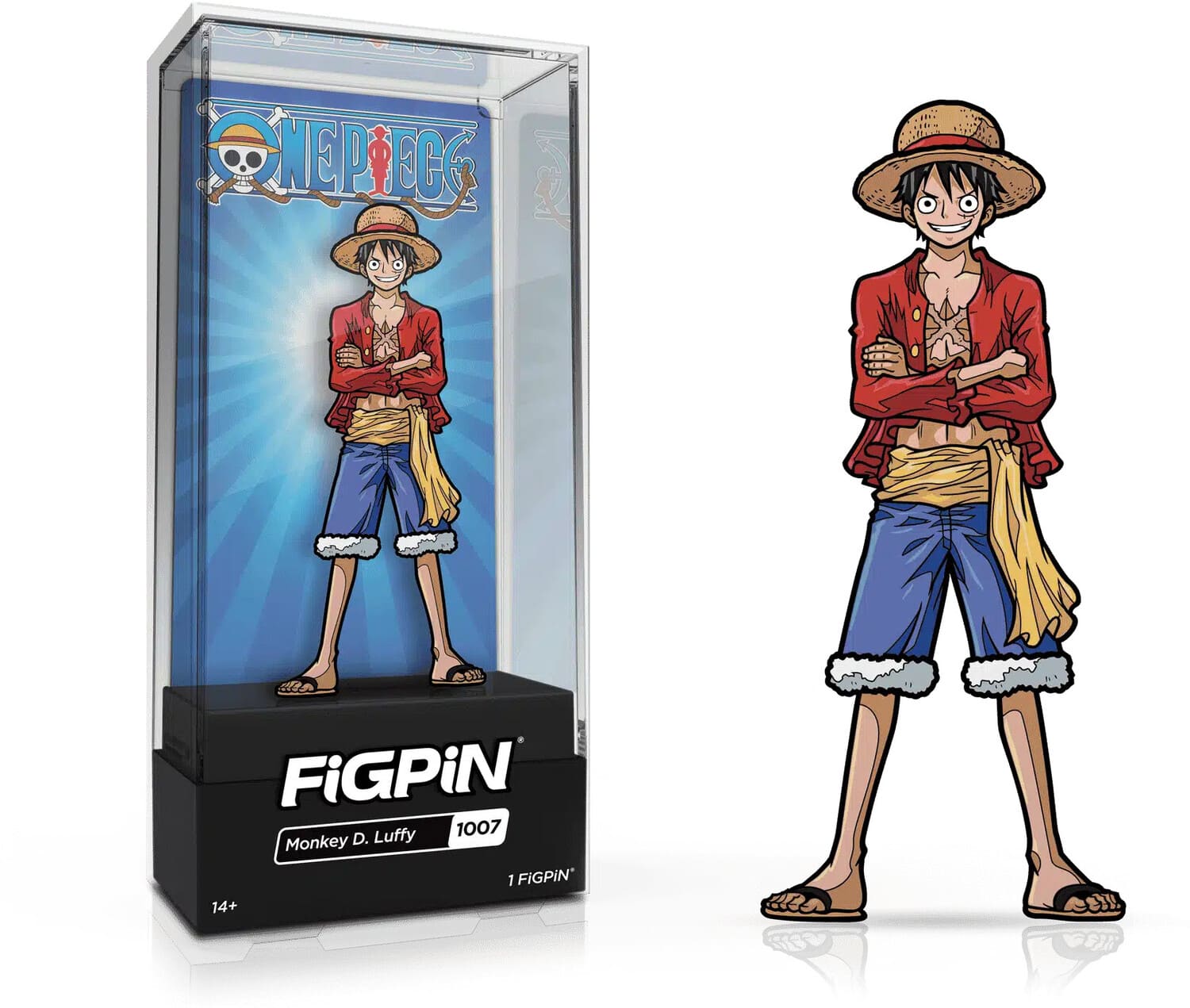 PopMarket - FiGPiN - One Piece - Monkey D. Luffy Enamel Pin (1007) - COLLECTABLES - Multicolor