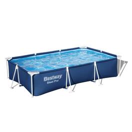 Bestway - Steel 9'10" x 6'7" x 26" Rectangle Above Ground Pool w/DuraPlus Liner - Blue