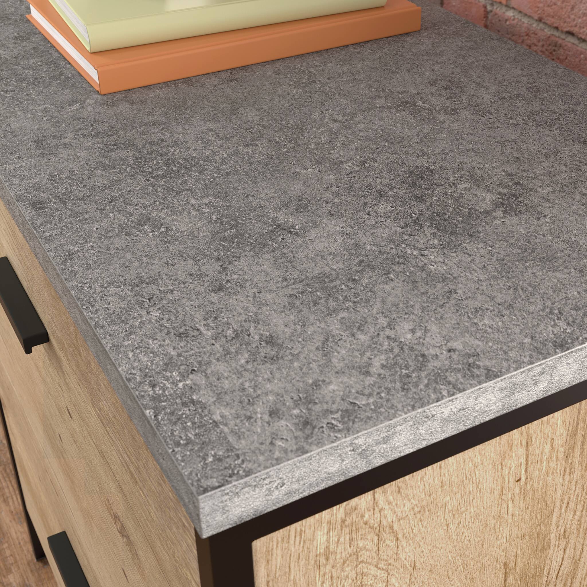 Alt View 4. APRILSOUL - Lateral File Brown finish.