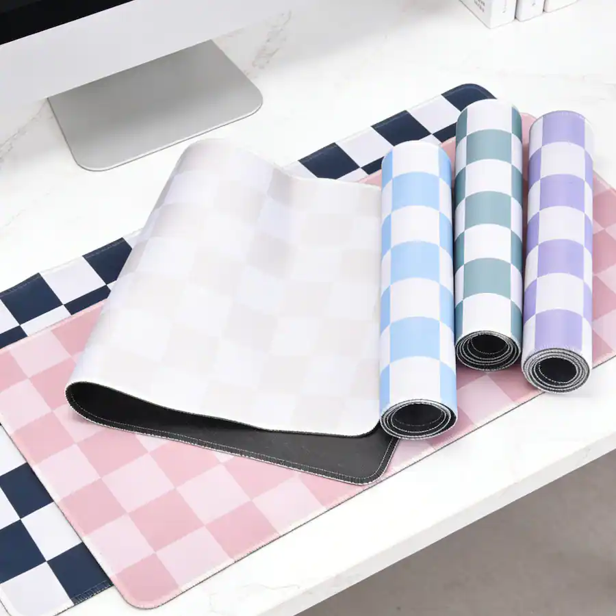 Pc Mouse Scratch Unique Bargains Checkered Desk Mat, 31.5x11.8 Inch Mouse Pad, Non Slip ...