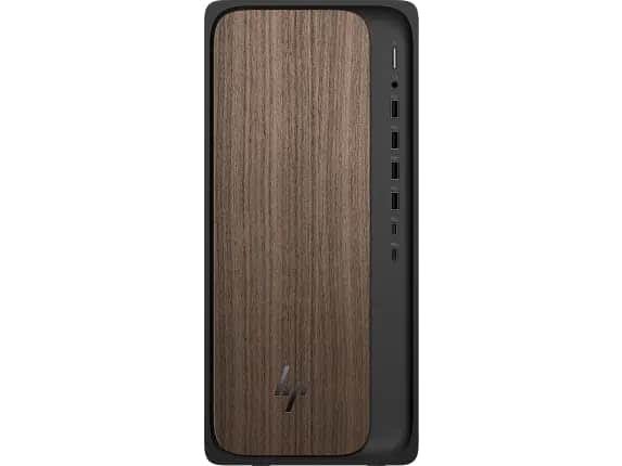 HP - 2025 OmniDesk M03 Business Desktop 20-Core Intel Core Ultra 7 265 Intel Graphics 16GB DDR5 2TB NVMe SSD HDMIv2.1 - Dark Wood