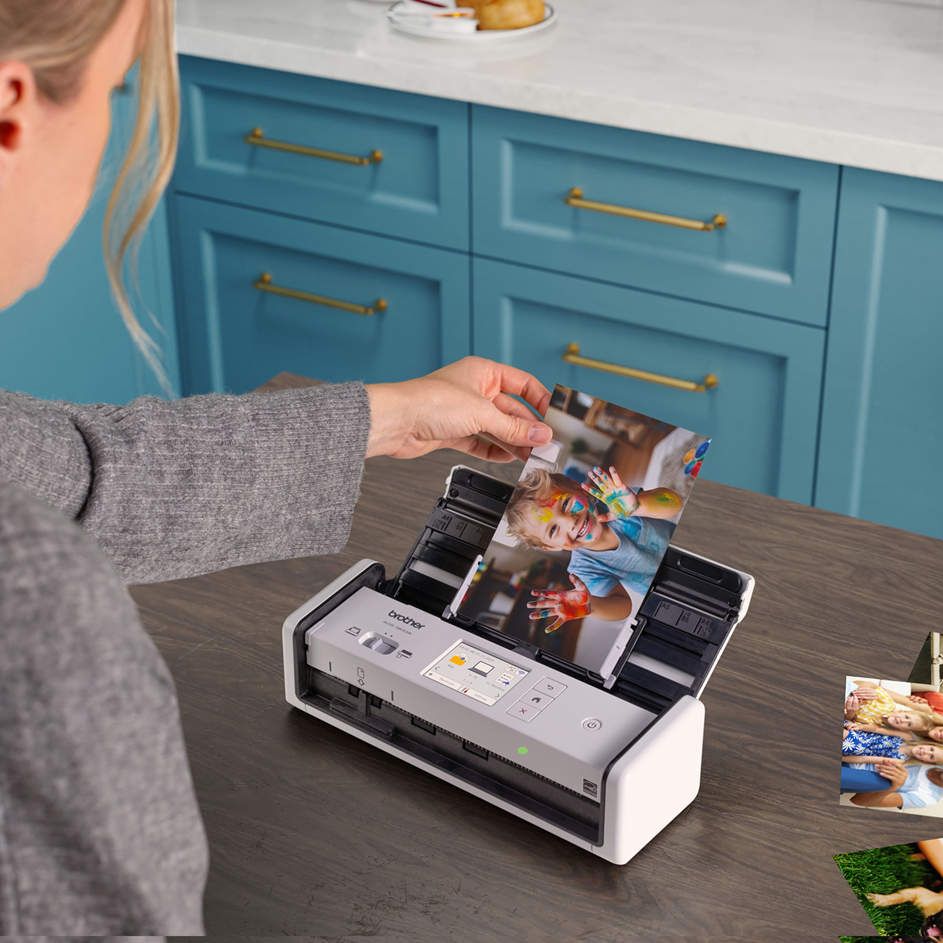 Best Single Pass Duplex Scanner Brother ADS-1800W Compact Wireless Duplex Desktop Scanner with Single