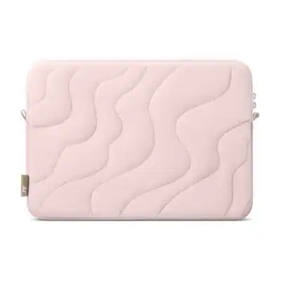 Front. tomtoc - Terra-A27 Puff Recycled Laptop Sleeve Bag for 13-inch MacBook Air M5/M4 A3240/M3/M2/M1, 13" MacBook Pro, Quilted Design - Saltblush.