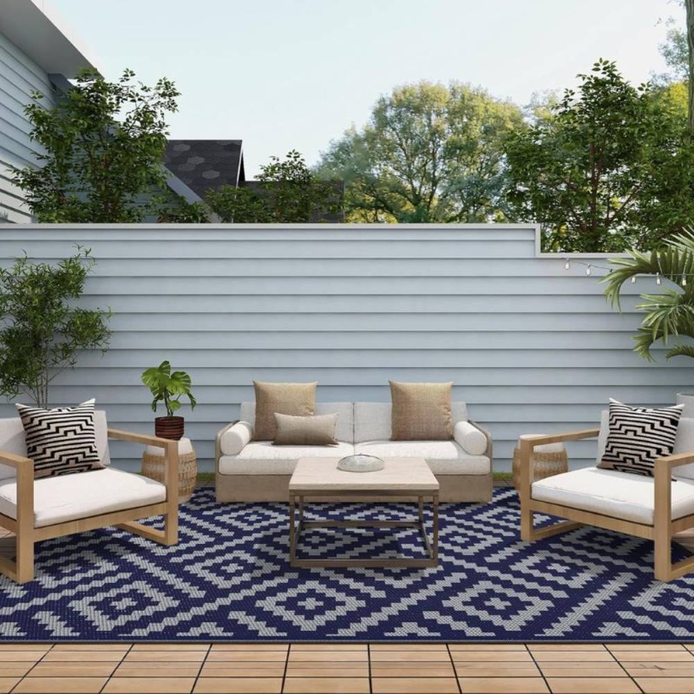 Alt View 2. Comfort Essence - MACHINE MADE PLASTIC STRAW OUTDOOR RUG - Green - Green.