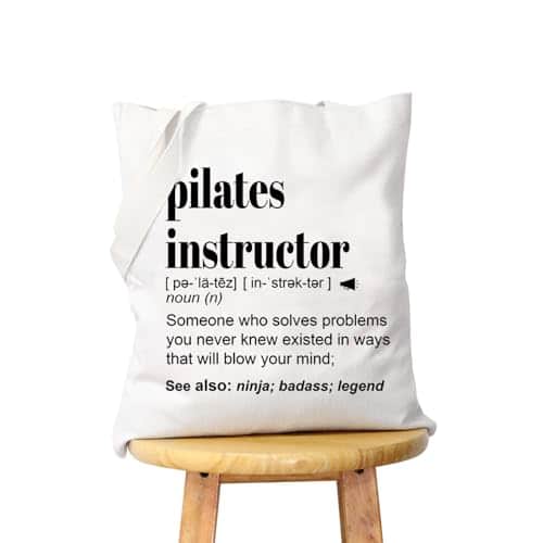 ESBANY - Pilates Instructor Gift Pilates Gifts Pilates Lover Gift Pilates Teacher Zipper Pouch Cosmetic Bag (pilates instructor - pilates instructor tote