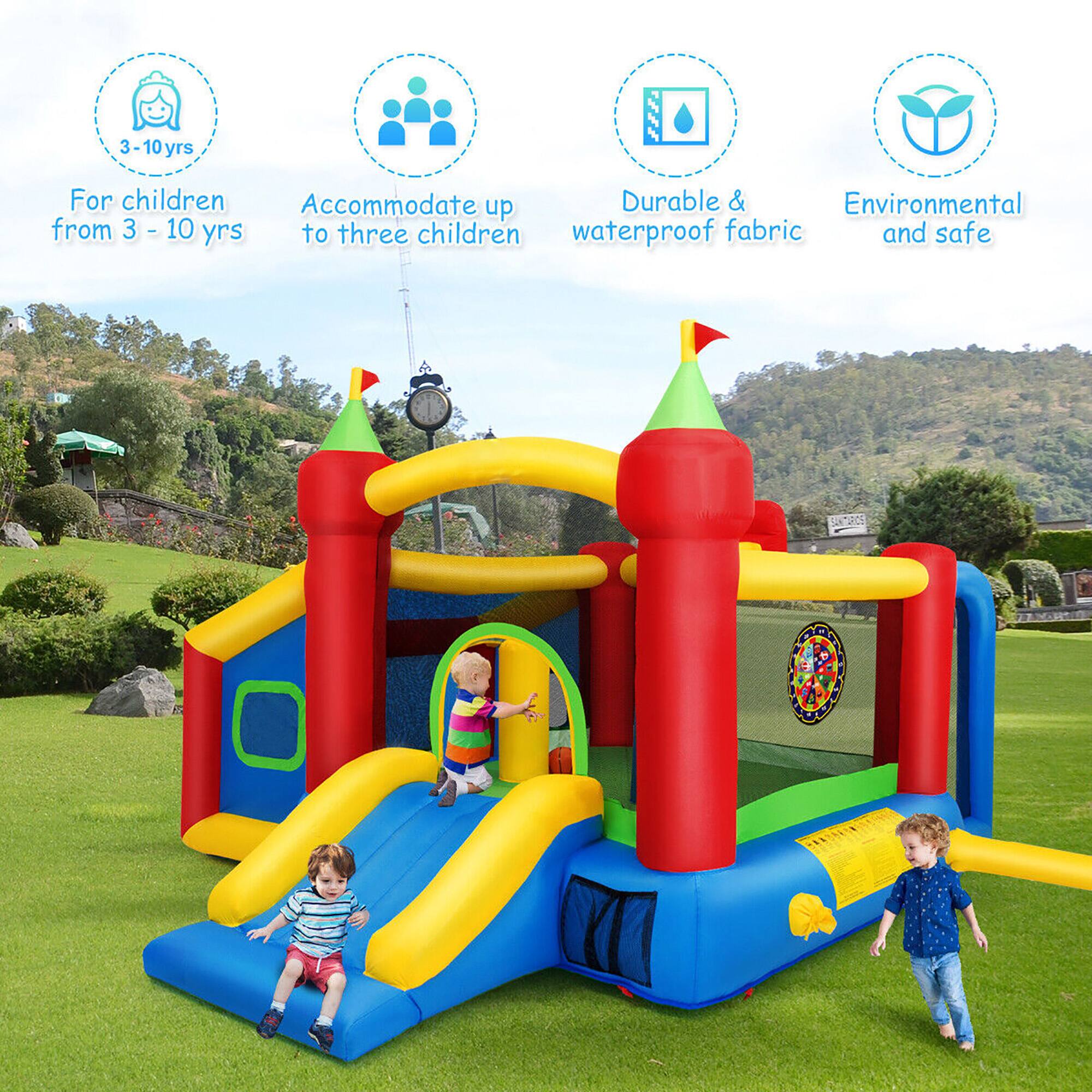 - For children from 3 - 10 yrs
- Accommodate up to three children
- Durable & waterproof fabric
- Environmental and safe