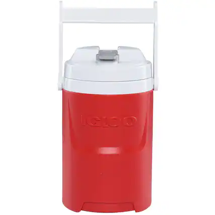 Front. Igloo - IGLOO Laguna 1/2 Gallon Sports Water Jug, Red - Red.