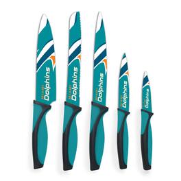 Woodrow - Miami Dolphins 5-Piece Stainless Steel Cutlery Knife Set - Multicolor