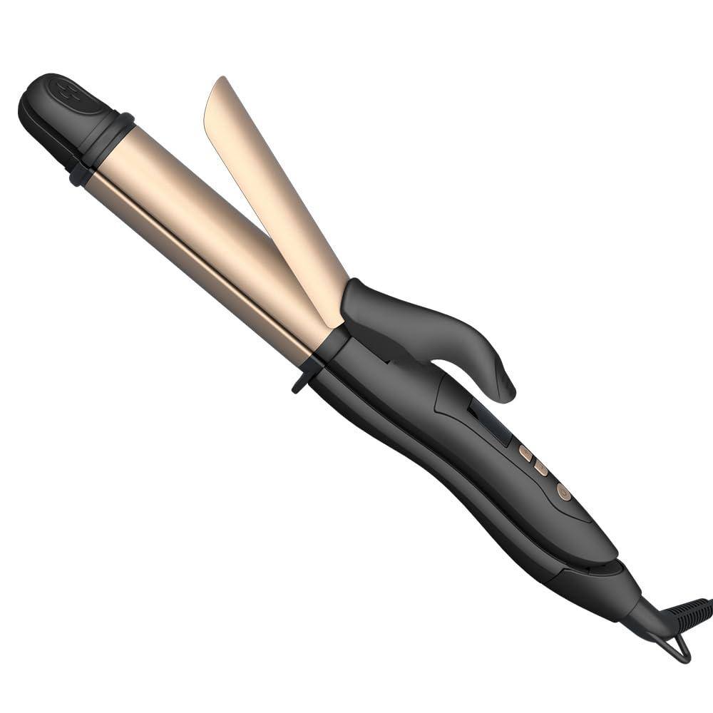 Alt View 2. Live At Space - 2 In 1 Hair Iron Professional Straightener& Curler Ceramic 1.25 Inch Curling 275-425℉ Adjustable Temperature - Default.