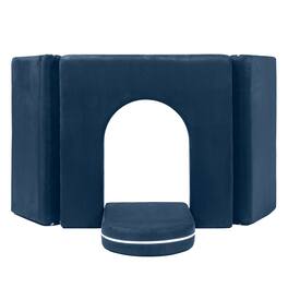 Jaxx - Zipline Playscape Castle Gate - Playtime Furniture for Imaginative Kids - Navy