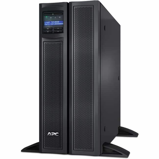 APC - Smart-UPS X, Line Interactive,3kVA,Rack/tower convertible 4U,208V,2x L6-20R NEMA+4x C13 IEC+2x C19 IEC - Black