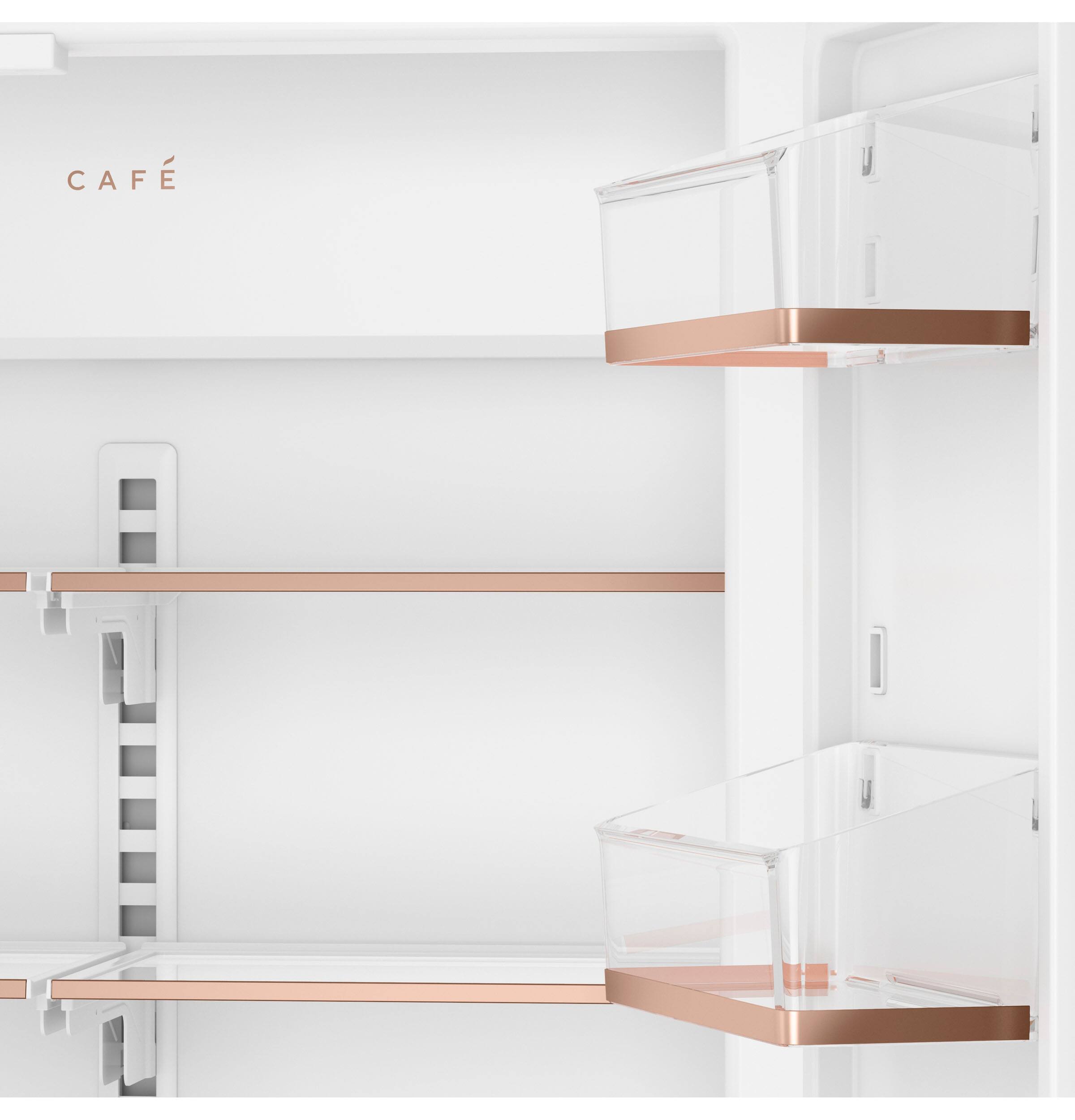 Alt View 25. Café - 36 in. Wide  20.1 Cu. Ft. Smart Built-In Counter-Depth French Door Refrigerator with True Flush Installation - Custom Panel Ready.