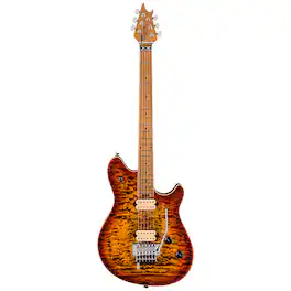 EVH - Wolfgang Special QM Electric Guitar, Baked Maple, Tiger Eye Glow