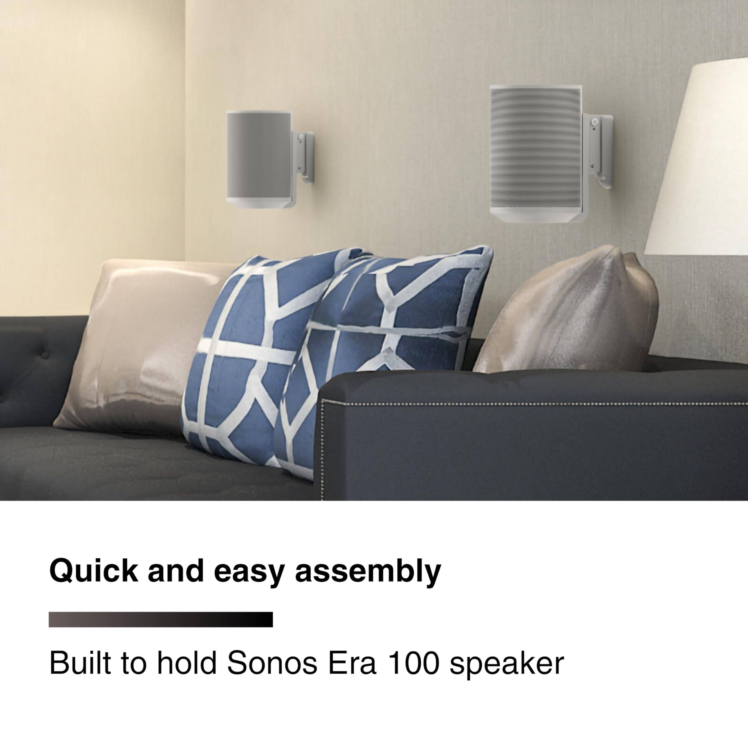 Quick and easy assembly  
Built to hold Sonos Era 100 speaker